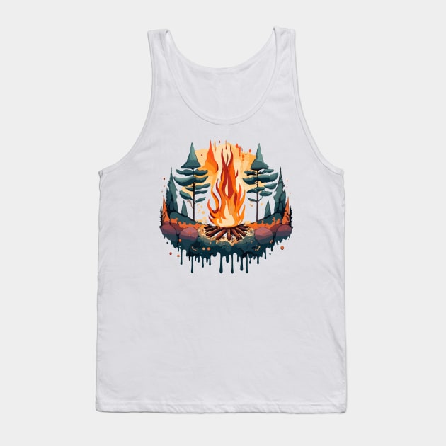 Ethereal Campfire Tank Top by NegVibe